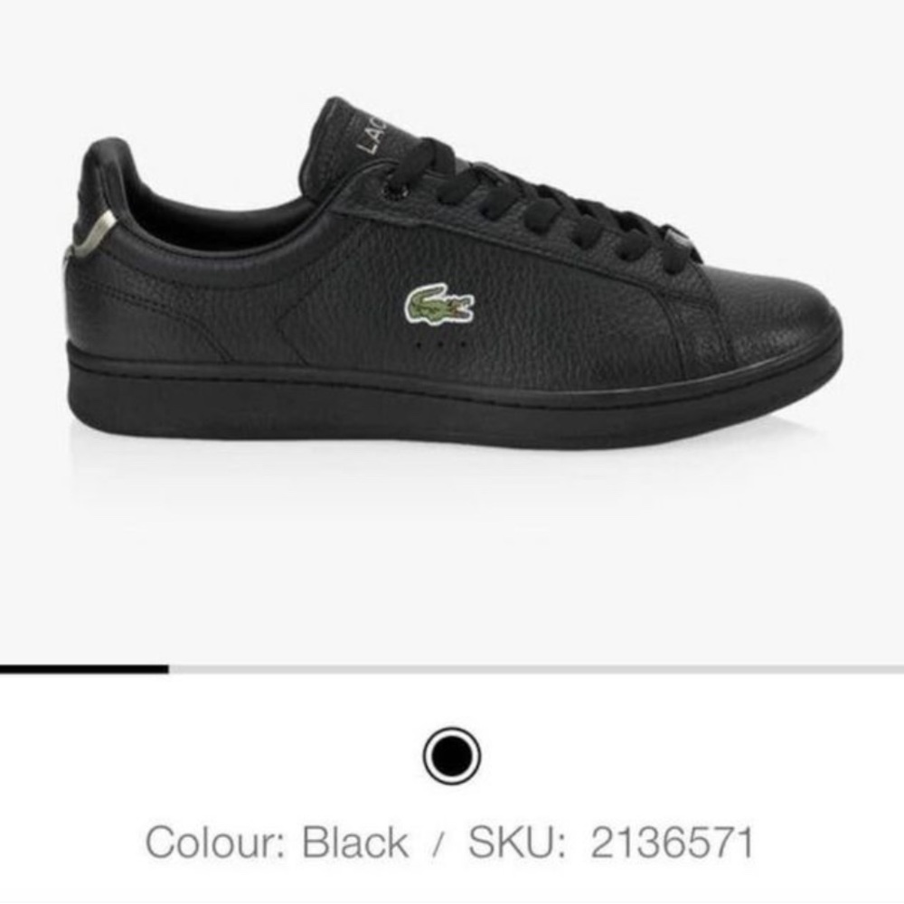 New Lacoste Carnaby Evo Men’s Runners Size 13